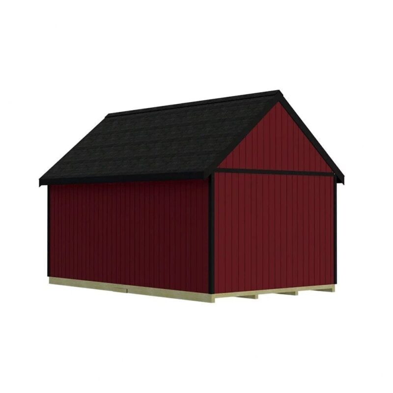 Hampton 12 ft. W x 16 ft. D Wood Storage Shed Kit with Floor (192 Sq. ft.) Installtion Included - Image 8