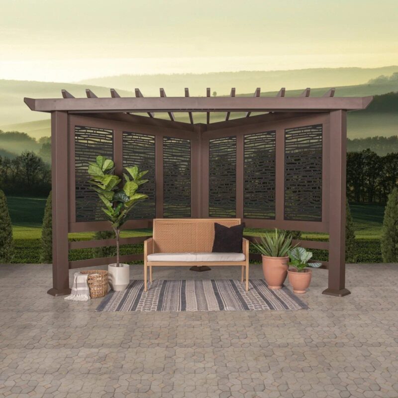 Hampton Traditional Steel Cabana Pergola